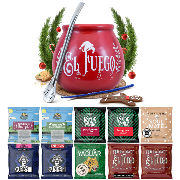 Yerba Mate 10x50g 500g σετ δειγμάτων + αξεσουάρ