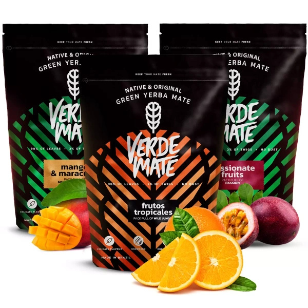 Σετ Yerba mate Verde Mate Green φρουτώδες 3x500 1,5kg
