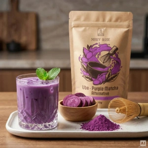 Σετ πολύχρωμων matcha: Purple Matcha + Blue Matcha