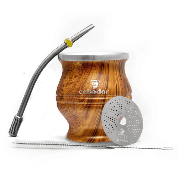 Set Yerba Verde Mate Mas IQ 0,5kg + TermoColador