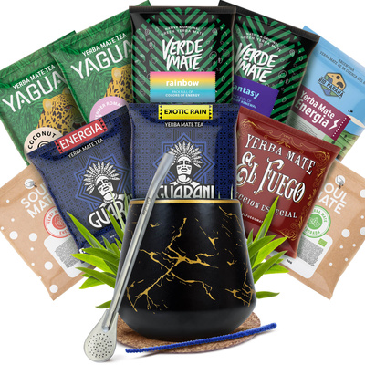 Σετ Yerba Mate: δείγματα 10x50γρ Καλαμπάς + Bombilla