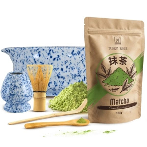 Σετ παρασκευής τσαγιού Matcha: matcha 100g + αξεσουάρ