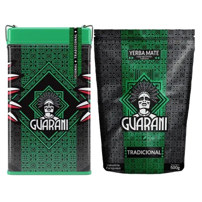 Yerbera Yerba Mate Guarani Elaborada 2x500g