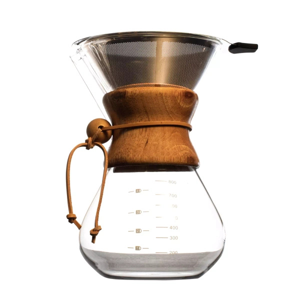 Καφετιέρα τύπου chemex 800ml + επαναχρησιμοποιούμενο φίλτρο