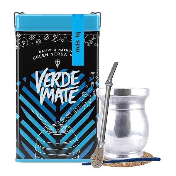 Σετ Yerbera Verde Mate Mas IQ 0.5kg Palo Santo