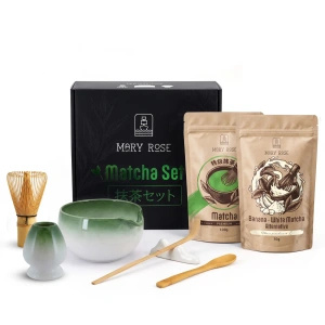 Σετ δώρου για χρωματιστό Matcha Latte: Matcha + White Matcha + αξεσουάρ