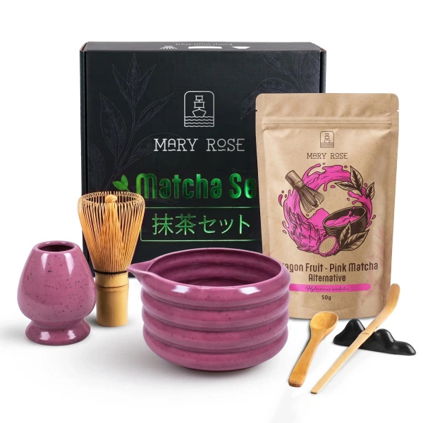 Σετ δώρου για την προετοιμασία Pink Matcha