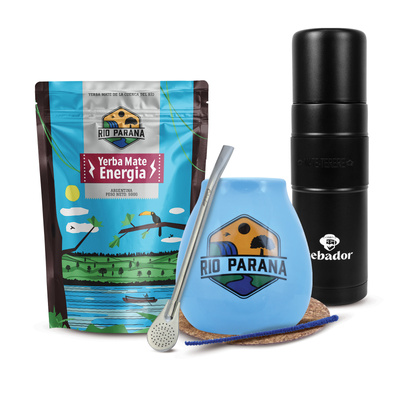 Σετ Yerba Mate Rio Parana 500γρ 0,5κιλά Yerbomos XL + Καλαμπάς + Bombilla