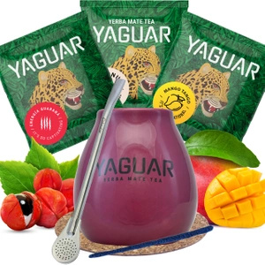 Σετ Yerba Mate Guarana BIG Calabash Bombilla