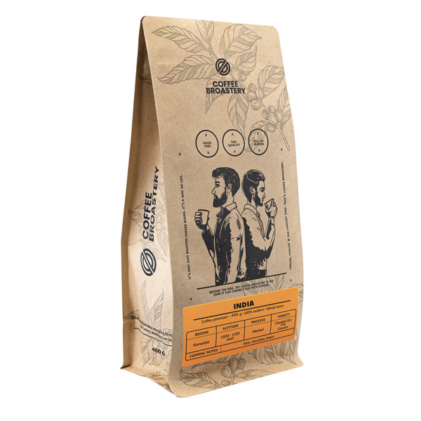 Bro Coffee Roastery - Καφές ολικής αλέσεως Ινδία Karnataka Premium 1kg