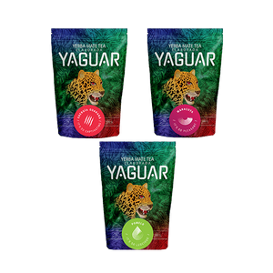 Yerba Mate Yaguar σετ διαφόρων τύπων 3x500g