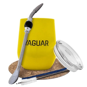 Yerba mate set TermoLid calabash bombilla Yaguar