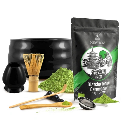 Τελετουργικό σετ παρασκευής τσαγιού matcha: ιαπωνική βιολογική matcha 30g + αξεσουάρ