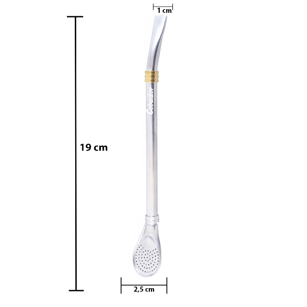 Bombilla Anillo χρυσό + καθαριστικό