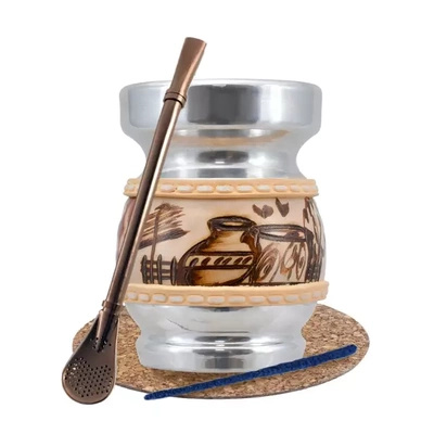 Σετ αξεσουάρ για yerba mate: Palo Santo + Bombilla