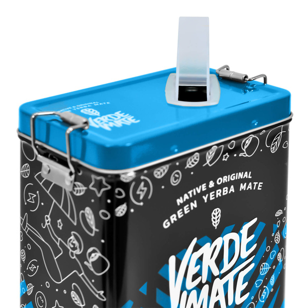 Yerbera – Μεταλλικό κουτί + Verde Mate Green Más IQ 0,5 κιλά