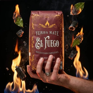 Χριστουγεννιάτικο σετ δώρου γιέρμπα ματέ El Fuego Elaborada 1κιλό + Palo Santo, κολοκύθα και μπομπίλια