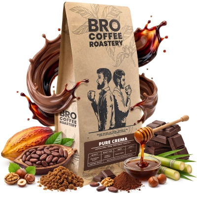 Bro Coffee Roastery – Καφές ολόκληρος Pure Crema 1 κιλό