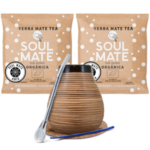 Yerba mate set Bombilla Calabash Mate κολοκύθα