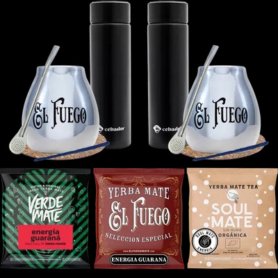 PREMIUM Σετ Thermos yerba Mate για ζευγάρια