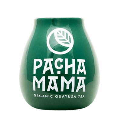 Κεραμική κούπα για μάτε με λογότυπο Pachamama (πράσινη) 350 ml
