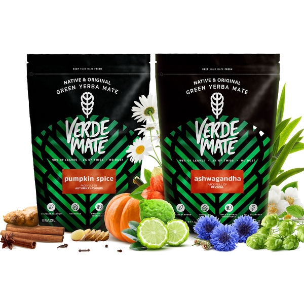 Σετ Yerba Mate Verde Mate: Ashwagandha + Pumpkin Spice