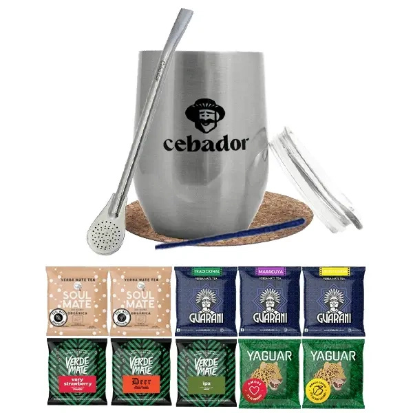 Σετ Yerba Mate: δείγματα 10x50γρ + TermoLid + Bombilla