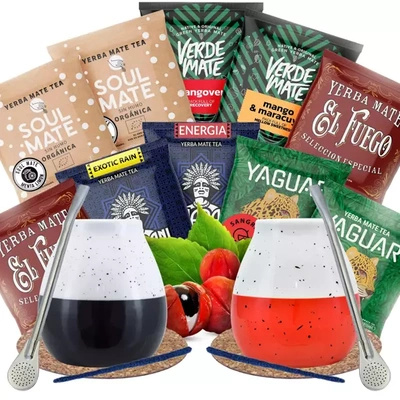 Σετ Yerba Mate για δύο άτομα Bombilla Matero 500g