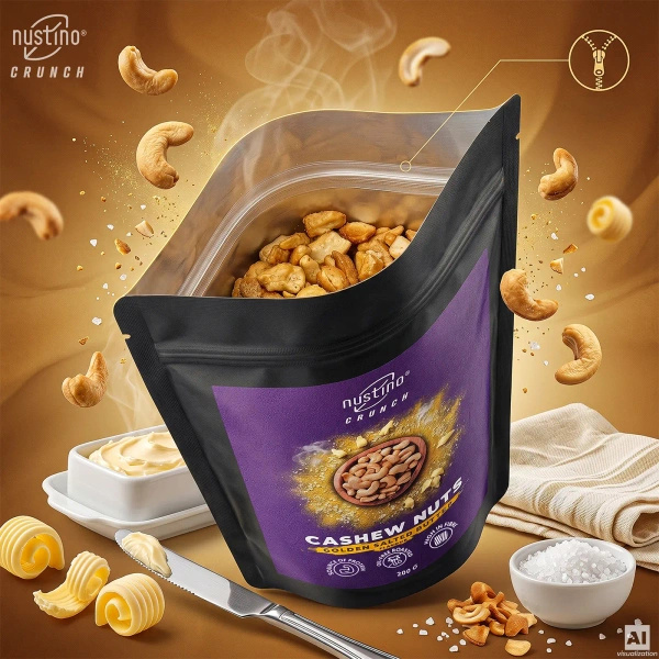 Nustino Crunch – καβουρδισμένα κάσιους – Golden Salted Butter 200 γρ.