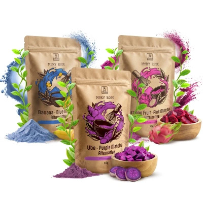 Σετ πολύχρωμων matcha: Blue Matcha + Pink Matcha + Purple Matcha