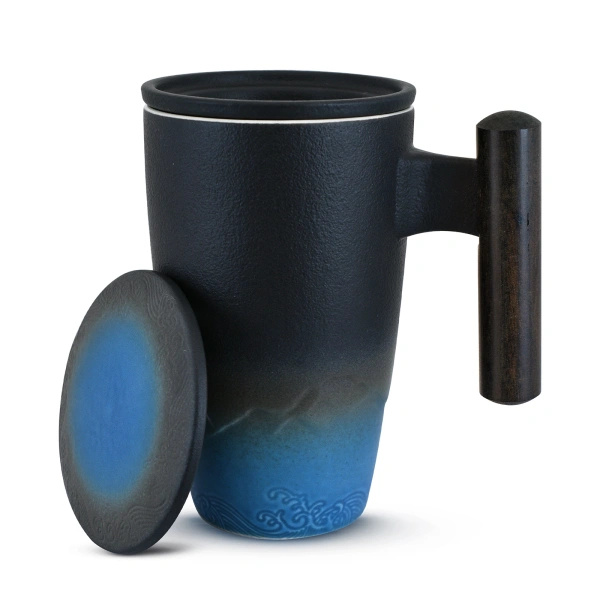 Κεραμική κούπα με καπάκι και φίλτρο Mystea 300 ml