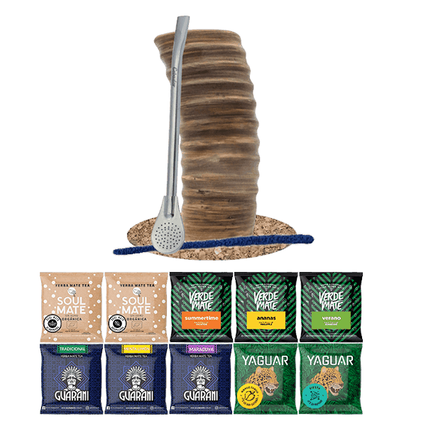 Σετ Yerba Mate 10x50g Calabash + Bombilla