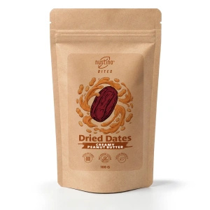 Nustino Bites – Αποξηραμένοι Χουρμάδες – Creamy Peanut Butter 100 γρ.