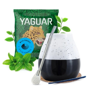 Σετ Yerba mate Yaguar κεραμικό calabash bombilla