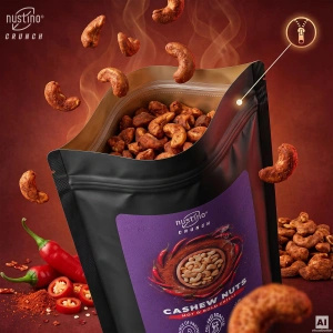 Nustino Crunch – καβουρδισμένα κάσιους – Hot & Bold Chilli 100 γρ.