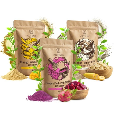 Σετ πολύχρωμων matcha: Yellow Matcha + Pink Matcha + White Matcha