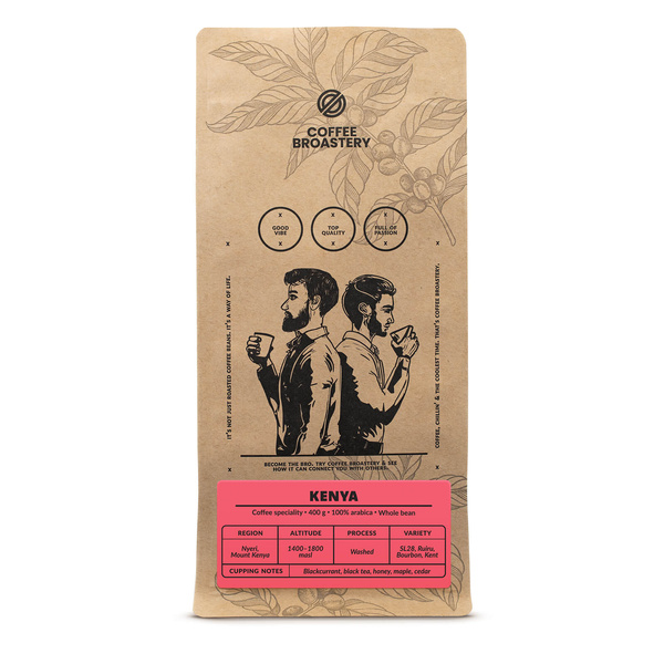 Bro Coffee Roastery - Καφές ολόκληρος Kenya Nyeri Speciality 400 γρ