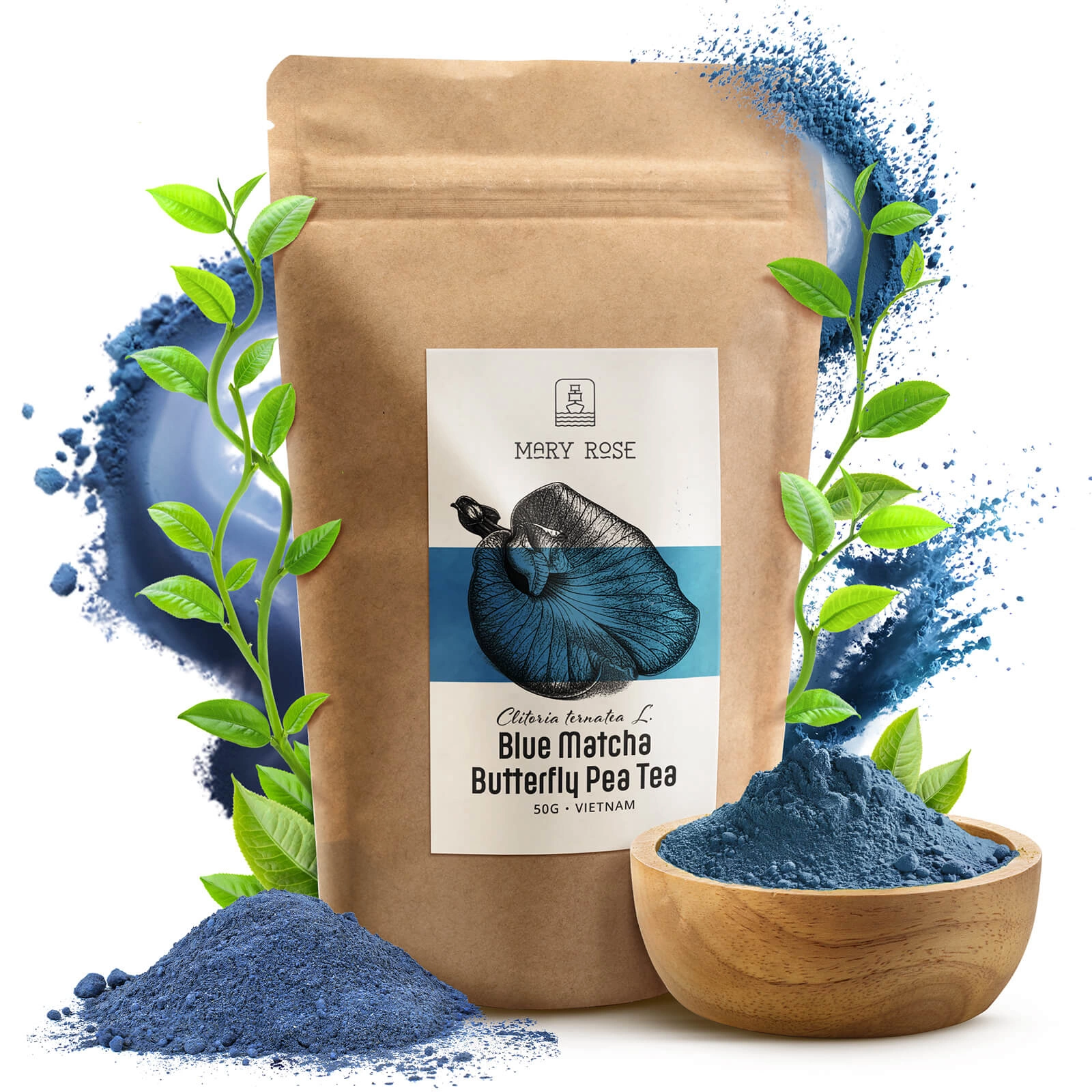Mary Rose Blue Matcha