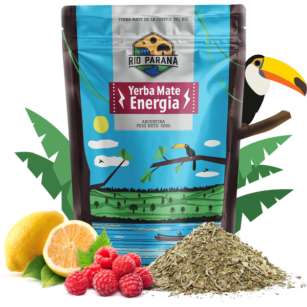 Σετ Yerba Mate Rio Parana 500γρ 0,5κιλά Yerbomos XL + Καλαμπάς  + Bombilla