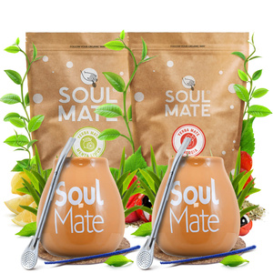 Σετ Yerba Soul Mate Bombilla Mate Cup για δύο άτομα