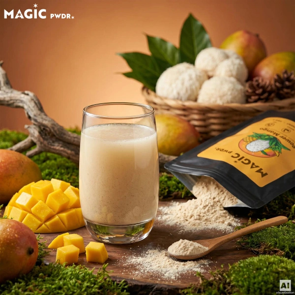 Magic Pwdr – Power Yerba & Mango – Focus & Gut Blend 400 γρ.