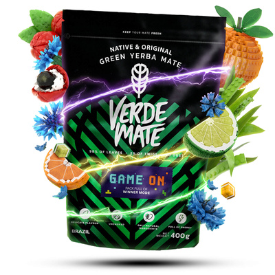 Verde Mate Green Game On 0,4 κιλά – γιέρμπα μάτε για παίκτες με γεύση ενεργειακού ποτού
