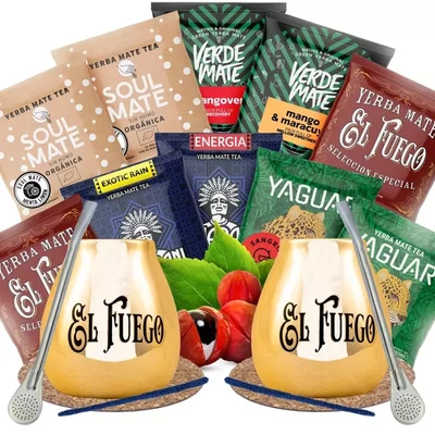 Yerba Mate Starter Kit για δύο άτομα 10x50g 500g