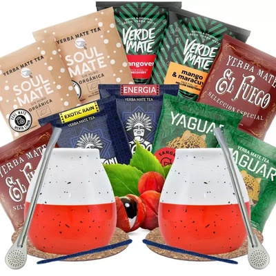 Σετ Yerba Mate για δύο άτομα Φρουτώδες για αρχή