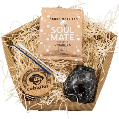 Σετ δώρου Yerba Mate: Soul Mate Energia 50γρ + Καλαμπάς + Bombilla