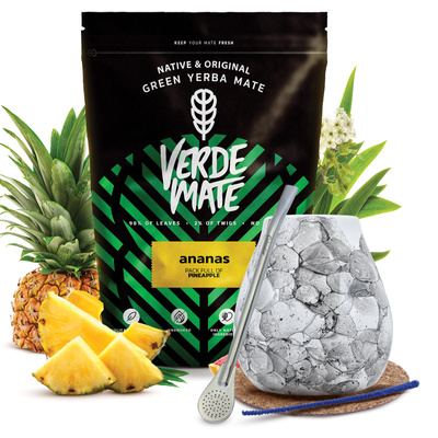 Σετ Yerba Mate Verde Mate 500γρ 0,5κιλά Καλαμπάς  + Bombilla