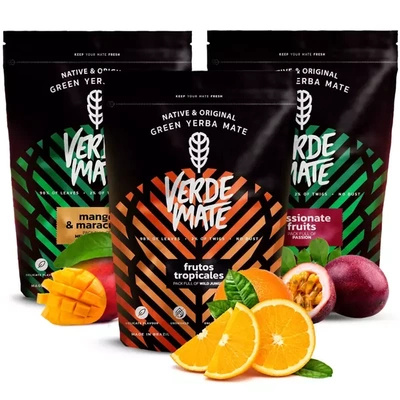 Σετ Yerba mate Verde Mate Green φρουτώδες 3x500 1,5kg