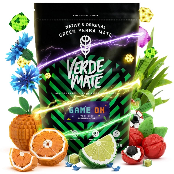Χριστουγεννιάτικο σετ δώρου γιέρμπα μάτε Verde Mate Game On 400γρ + Yerbomos και θερμική κούπα