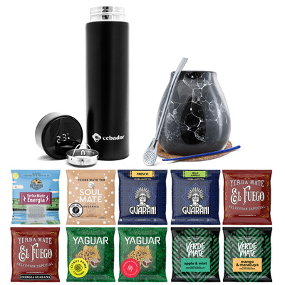 Yerba Mate Starter Set 10x50g 500g Θερμός