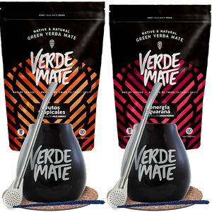 Σετ mate τσάι Bombilla Mate Κύπελλο για δύο 1kg